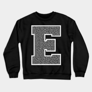 E White Crewneck Sweatshirt